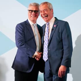 Malcolm Offord MSP and Nigel Farage MP