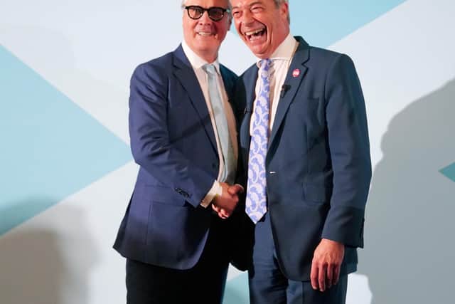 Malcolm Offord MSP and Nigel Farage MP