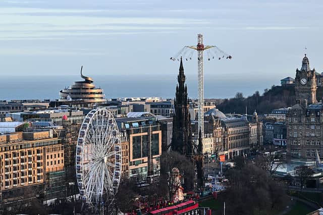 Edinburgh’s Christmas welcomed over 2.9 million visits across its city centre
sites this winter. Photo by Andy Buchanan / AFP via Getty Images.