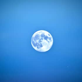 Disappointingly the Blue Moon isn't actually blue.