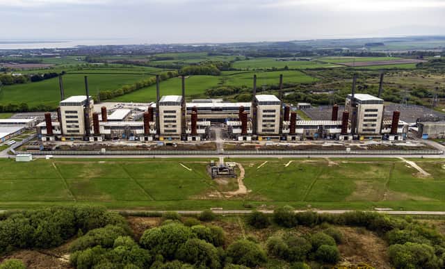 The remains of the former Chapelcross nuclear power station near Eastriggs, whose cooling towers were demolished in 2007