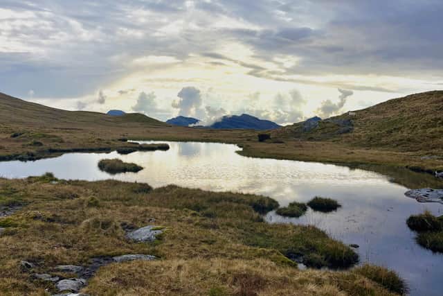 Quiet moment of reflection above Loch Goil between villages and meeting people