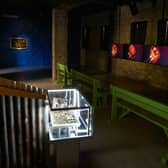 Installation view of the Bugarin + Castle exhibition at the 2026 Venice Biennale