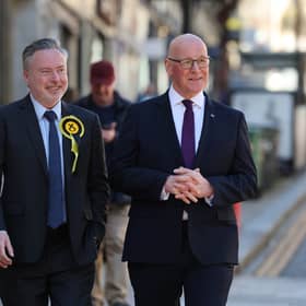 Alyn Smith MSP and First Minister John Swinney
