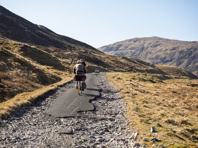 The secret road from Kenknock (Glen Lochay) to Pubil (Glen Lyon) is a challenging mountain hydro-road.  