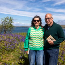 Richard Stein and Sally Lovell who have decided to put their home, Harbour Island, off the coast of Argyll, up for sale.