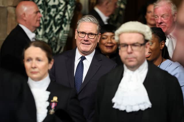 Keir Starmer was smiling on Wednesday despite all that is going on