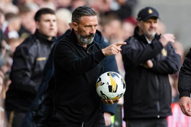 Hearts head coach Derek McInnes presided over a 3-0 win over Falkirk.
