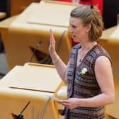 Hannah Mary Goodlad MSP was sworn in using Shaetlan.