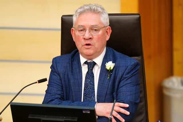 Kenny Gibson is the new presiding officer of the Scottish Parliament