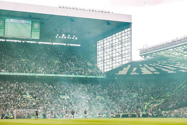 Celtic defeated Hearts 3-1 to win the Premiership title on Saturday.