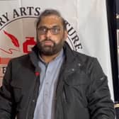A screenshot taken from a video of Irshad Ahmed's speech in 2024