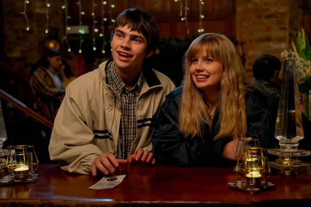 Spike Fearn as Owen and Angourie Rice as Emily in Finding Emily