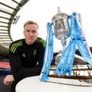 Celtic goalkeeper Viljami Sinisalo will start between the sticks for Saturday's Scottish Cup final against Dunfermline 