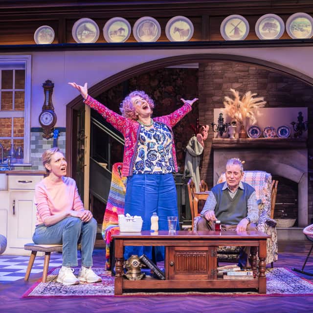 Maureen Lipman with John Middleton and Elizabeth Bower in Allegra.