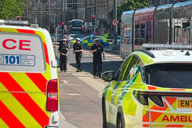 The incident happened on Leith Walk.