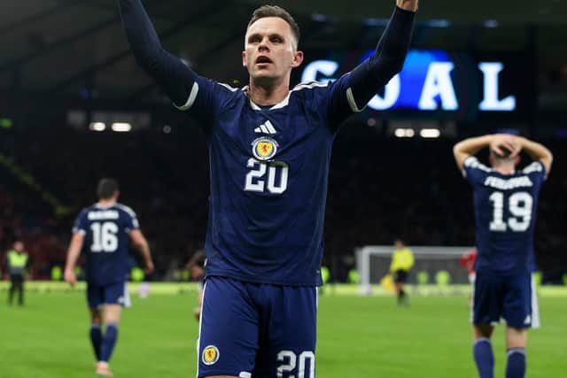 Lawrence Shankland is keen to become Scotland’s No 9.