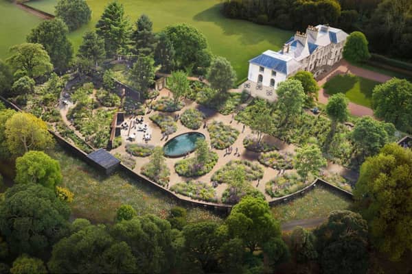 An impression of the new Centenary Garden planned for Newhailes House in East Lothian. PIC: NTS