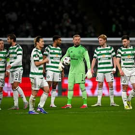 Celtic goalkeeper Kasper Schmeichel (centre) has retired due to injury.