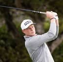 Panmure assistant professional Dominic Bradburn pictured in action during last year's Ramsdens Currency Scottish PGA Championship at Scotscraig