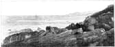 An illustration from A Manual of Elementary Geology, by Charles Lyell, 1852, showing ‘Hutton’s Unconformity’ at Siccar Point in the Scottish Borders