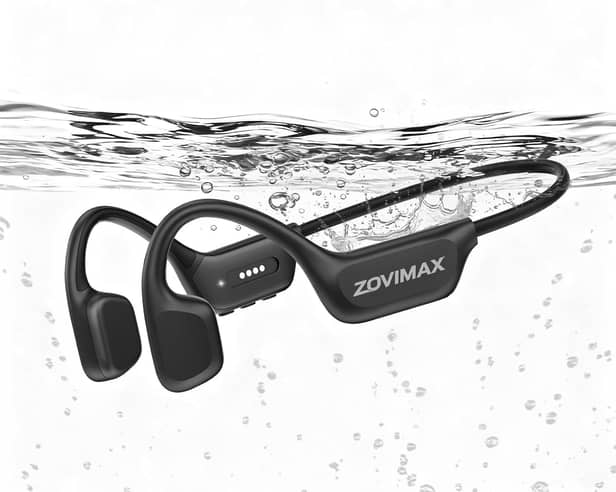 The waterproof bone conduction headphones are designed for swimming, running and outdoor workouts.