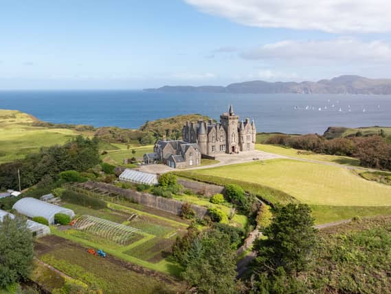 Glengorm Castle and estate on the Isle of Mull. PIC: Savills