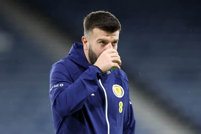 Grant Hanley is the oldest outfield member of the Scotland squad at 34.