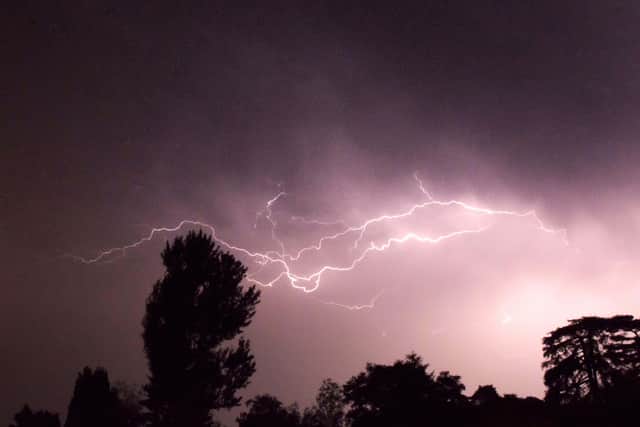 Frequent lightning is forecast over the next two days