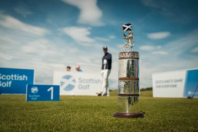 Claimed in the past by the likes of Colin Montgomerie, Stephen Gallacher and Tommy Fleetwood, the Scottish Men’s Open Trophy is up for grabs over the next three days at Gailes Links in Ayrshire