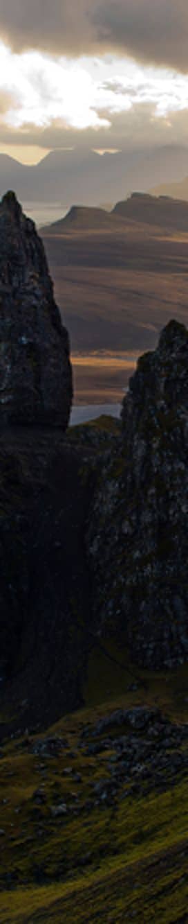 Scotland is fortunate to be one of the most beautiful countries in the world: the sun sets over The Old Man Of Storr on Skye (Picture: Dan Kitwood)