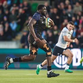 Glasgow Warriors' Jare Oguntibeju scored his side's fourth try in the 33-21 win over Connacht in the URC quarter-finals.
