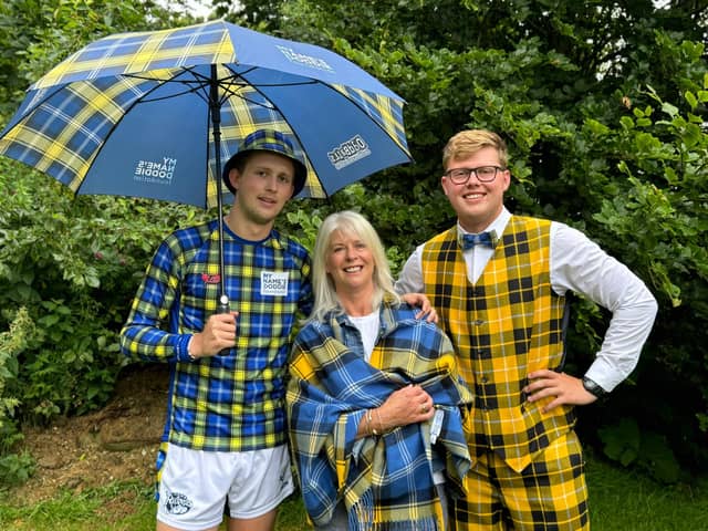 (left to right)  Hamish Weir, Kathy Weir and Ben Weir