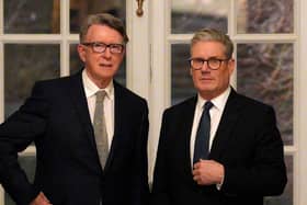 Lord Peter Mandelson and Prime Minister Sir Keir Starmer