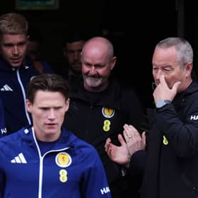 Scotland manager Steve Clarke and the players leave the team hotel in Glasgow before departing for the World Cup