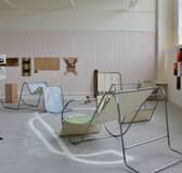 Installation view of work by Ella Crawford at the ECA Graduate Show 2026