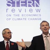 Tony Blair's views on net zero are at odds with those of the leading economist Professor Nicholas Stern, left, who carried out a landmark review of the economics of climate change for the UK Government in 2006 (Picture: Peter Macdiarmid)
