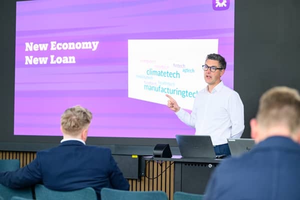 Neil Bellamy as RBS Launches new IP-backed lending scheme at the Edinburgh Futures Institute