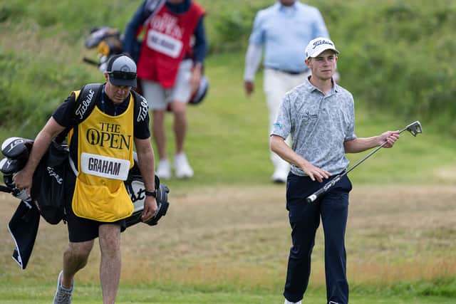 Blairgowrie teenager Connor Graham pictured during last year’s 153rd Open Championship at Royal Portrush