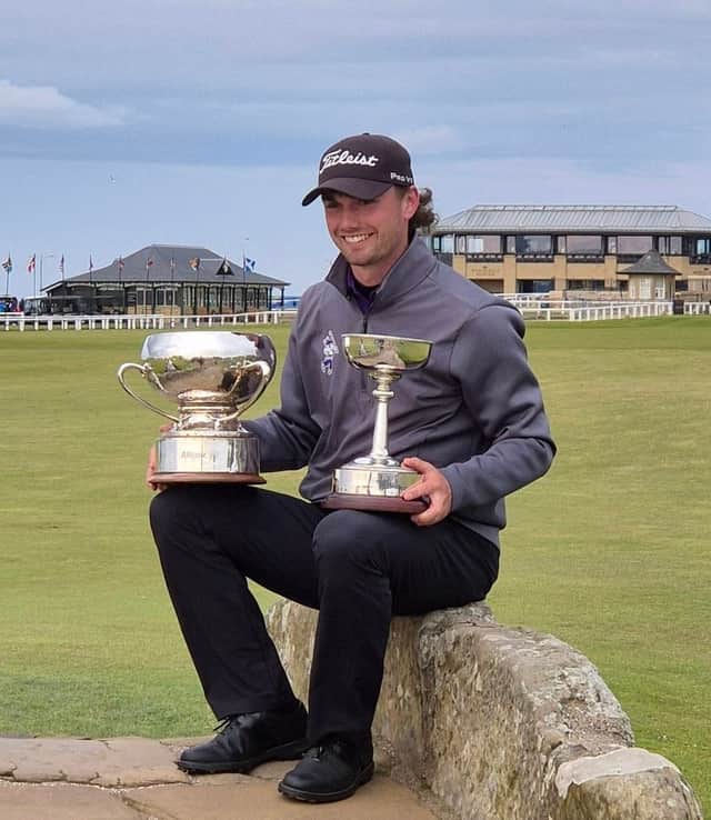 Cameron Adam won last year’s Links Trophy at St Andrews - the first Scot to land the prize since Grant Forrest in 2014