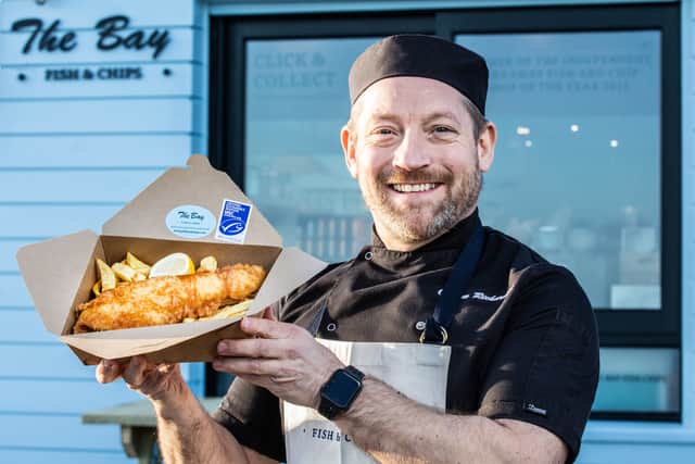 Calum Richardson at The Bay Fish and Chips