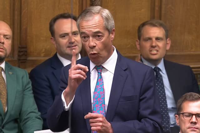 Reform UK leader Nigel Farage adopted a very different tone to other party leaders over the murder of Henry Nowak (Picture: House of Commons/UK Parliament)