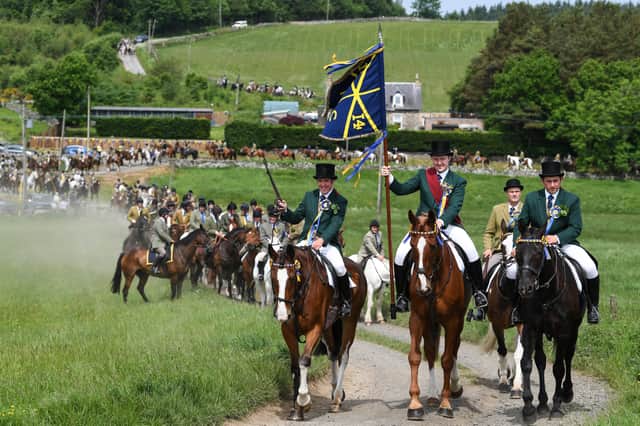 Hawick Common Riding celebrates the capture of an English flag from a raiding party in 1514 by the youth of Hawick (Picture: Jeff J Mitchell)