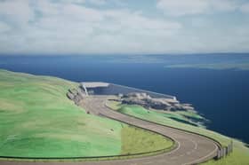 An artist’s impression of the entrance to the proposal tunnel from the Shetland mainland to Yell