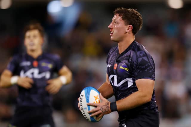 Riley Higgins has impressed in Super Rugby for the Hurricanes.
