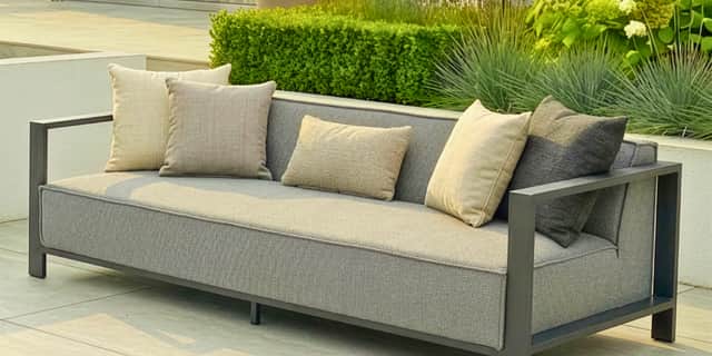 The Maze Living Ibiza sofa brings indoor-style comfort outdoors, combining waterproof fabric, quick-dry foam and a sleek contemporary design built for year-round use.