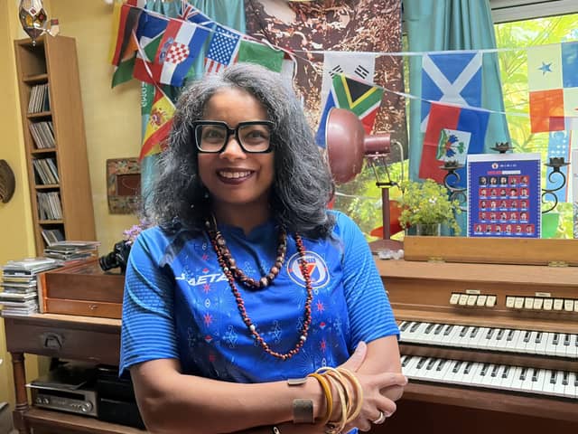 Leilani Taneus-Miller at her home in Edinburgh.