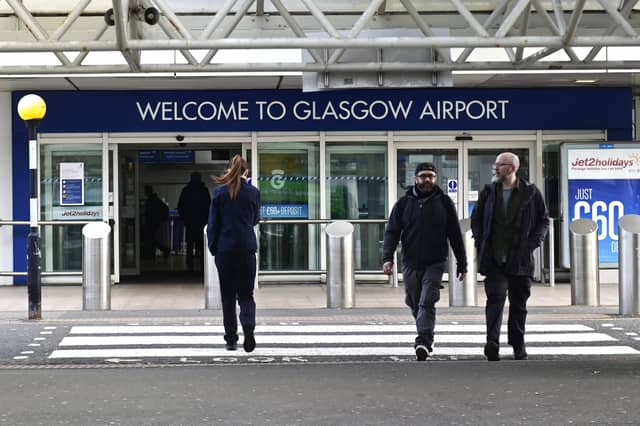 The pay deals ward off the threat of strike action at Glasgow Airport this summer. Picture: John Devlin