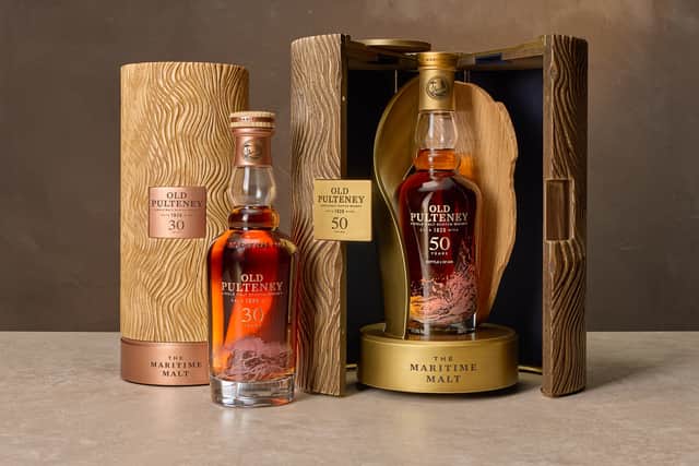 The 30 year old and 50 year old whiskies from Old Pulteney