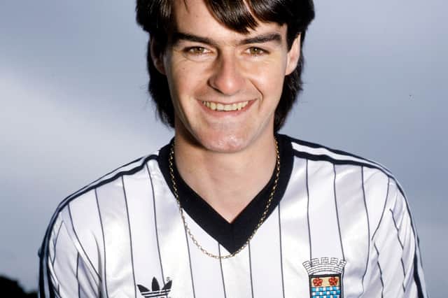 Scotland manager Steve Clarke pictured in his St Mirren kit in the 1985-86 season.